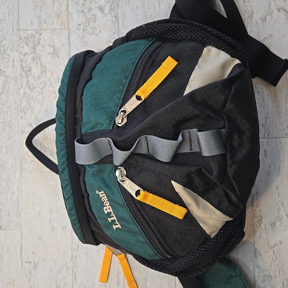 L.L. Bean Green and Black Hip Pack Fanny Pack